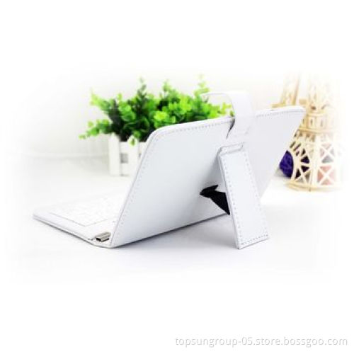 Wired Keyboard Cover for 7-inch Tablets, Universal with Stent
